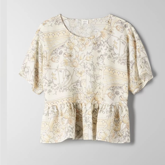 ARITZIA Wilfred Macee blouse - size XS (oversized) - yellow - Picture 1 of 8